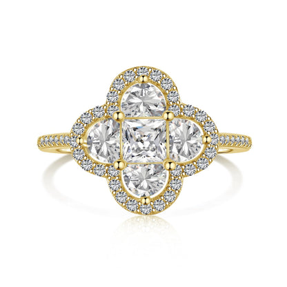 [Everoly JW]Luxurious Eternity Flower Shape Banquet Ring