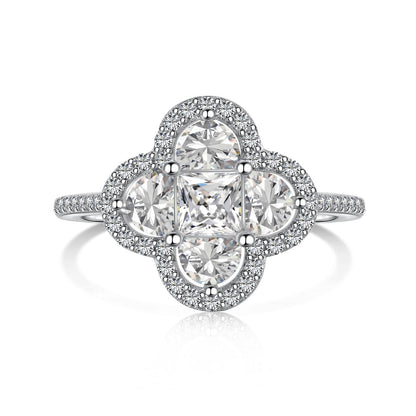 [Everoly JW]Luxurious Eternity Flower Shape Banquet Ring