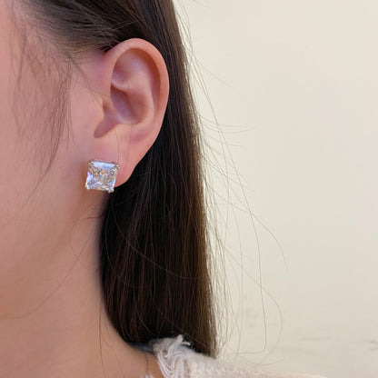 [Everoly JW]Delicate Square Shape Earrings