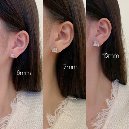 [Everoly JW]Delicate Square Shape Earrings