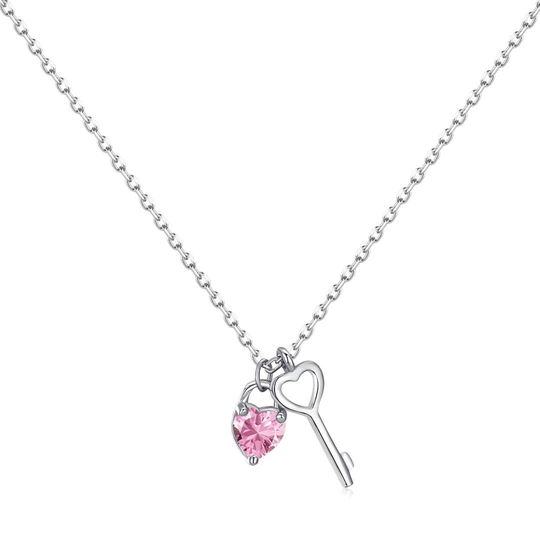 [Everoly JW]Unique Heart Shape Key Pendent Necklace