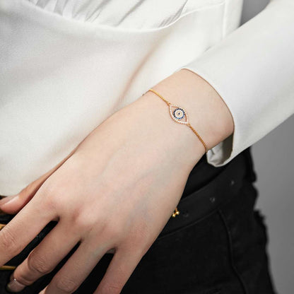 [Everoly JW]Dazzling Eye Shape Necklace