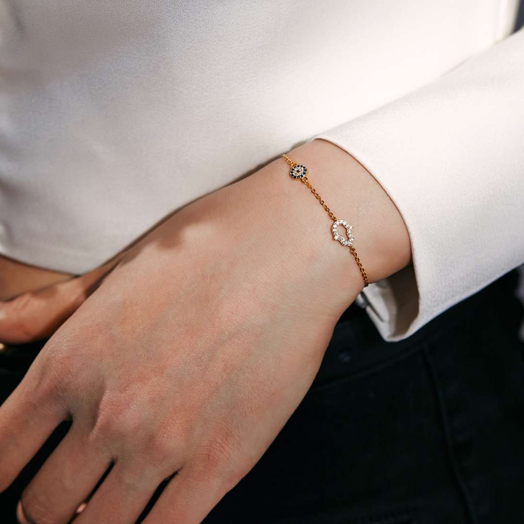 [Everoly JW]Gost Shape & Round Shape Necklace