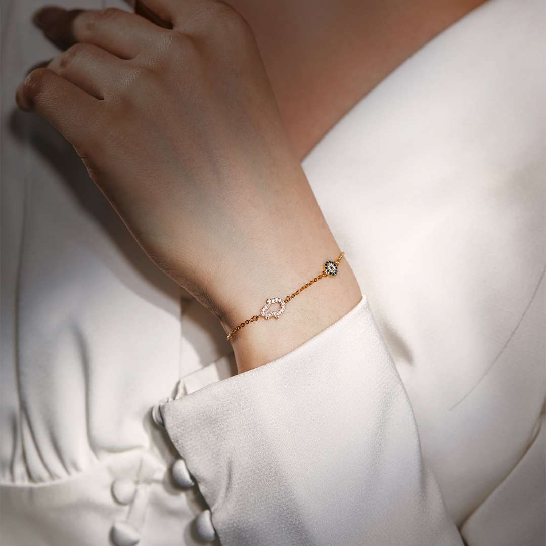 [Everoly JW]Gost Shape & Round Shape Necklace