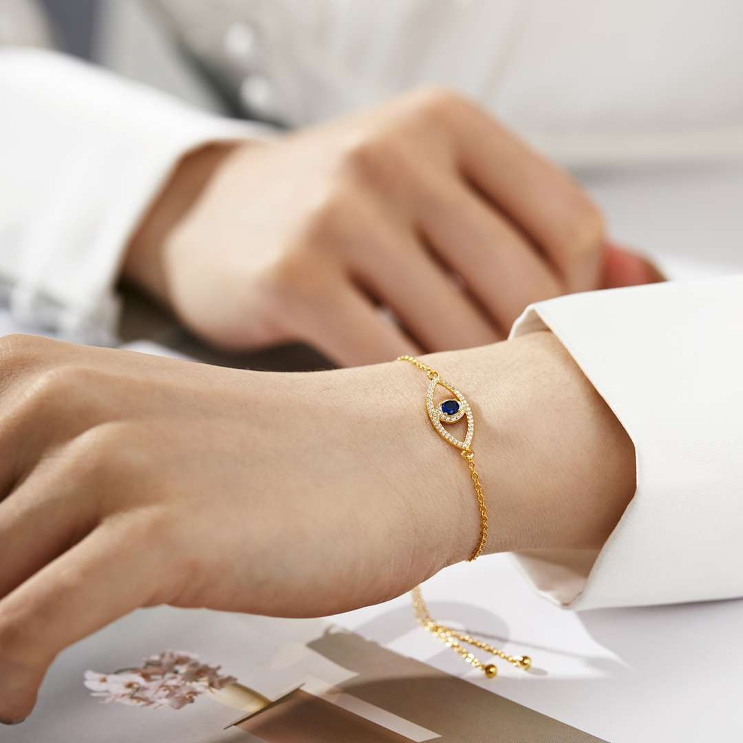 [Everoly JW]Devil's Eye Hollow Design Bracelet