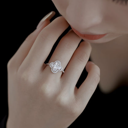 [Everoly JW]Luxurious Eternity Flower Shape Banquet Ring
