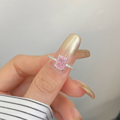 [Everoly JW]2.0 Carat Dazzling Sparkling Radiant Cut Party Ring