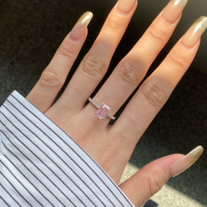 [Everoly JW]2.0 Carat Dazzling Sparkling Radiant Cut Party Ring