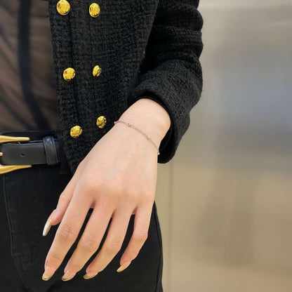 [Everoly JW]Delicate Bead Double Layer Bracelet