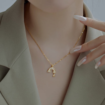 [Everoly JW]Unique Rainbow Star Necklace