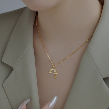 [Everoly JW]Unique Rainbow Star Necklace