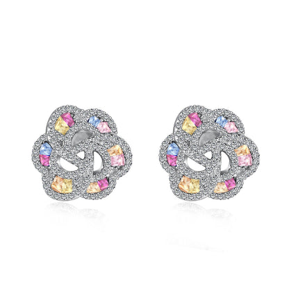 [Everoly JW]Exquisite Flower Shape Daily Earrings