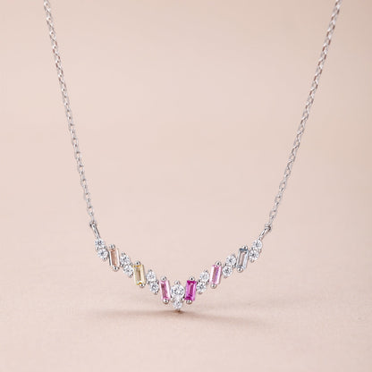 [Everoly JW]Dazzling Rainbow Necklace