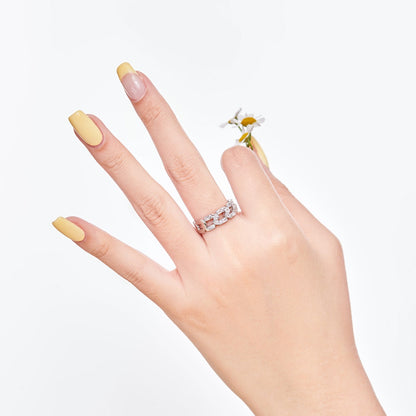 [Everoly JW]Sparkling Vibrant Emerald Cut Daily Ring