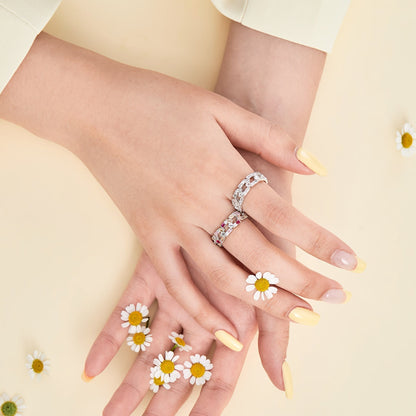 [Everoly JW]Sparkling Vibrant Emerald Cut Daily Ring