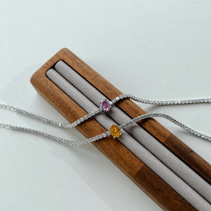 [Everoly JW]0.75 Carat Exquisite Oval Cut Daily Bracelet