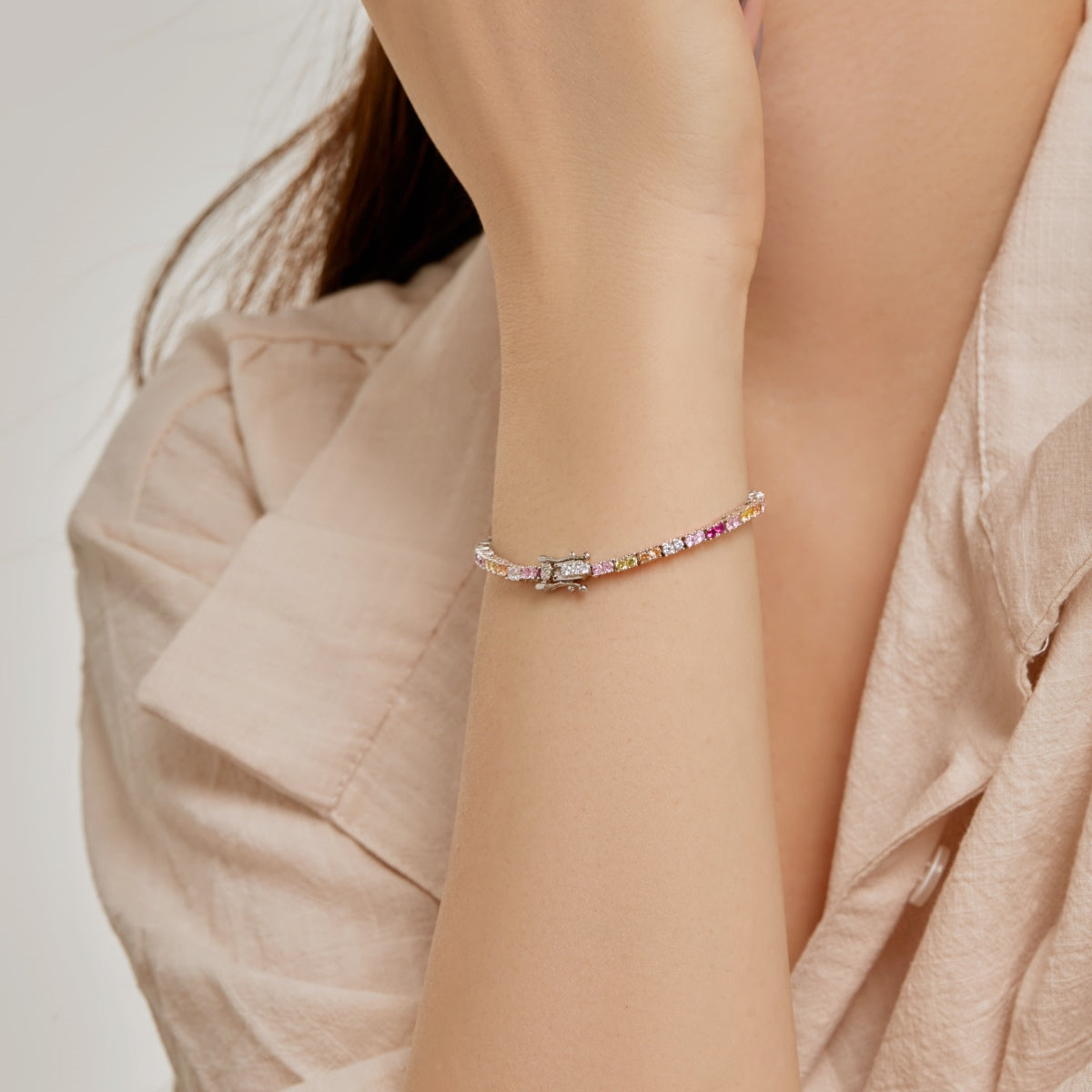 [Everoly JW]Delicate Romantic Heart Shape Lover Bracelet