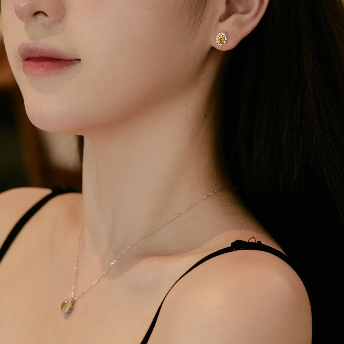 [Everoly JW]Delicate Unique Oval Cut Daily Earrings