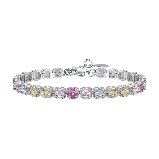 [Everoly JW]Delicate Colorful Emerald Cut Daily Bracelet