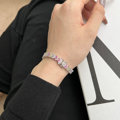 [Everoly JW]Ornate Sparkling Round Cut Party Bracelet