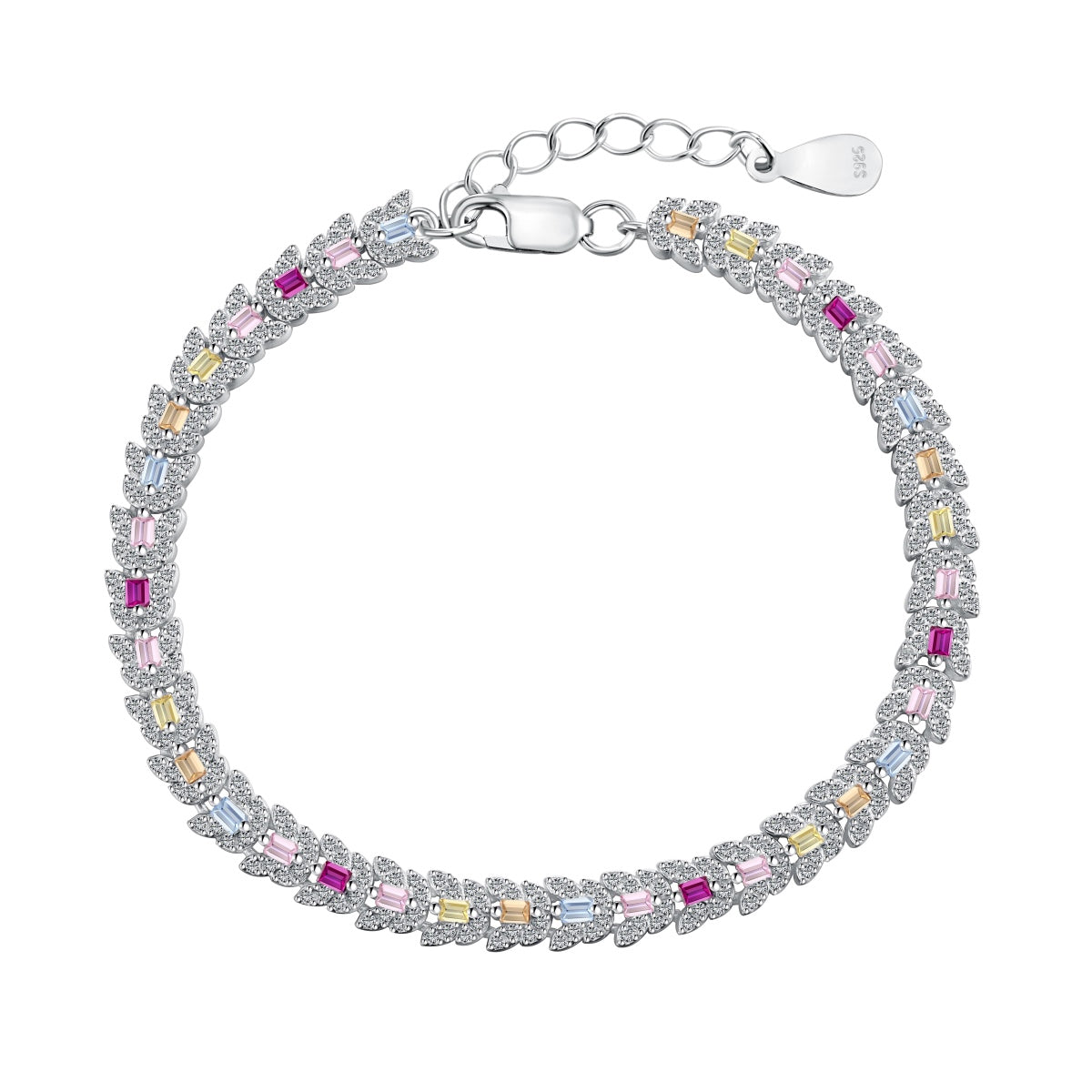 [Everoly JW]Delicate Colorful Multi Cut Daily Bracelet
