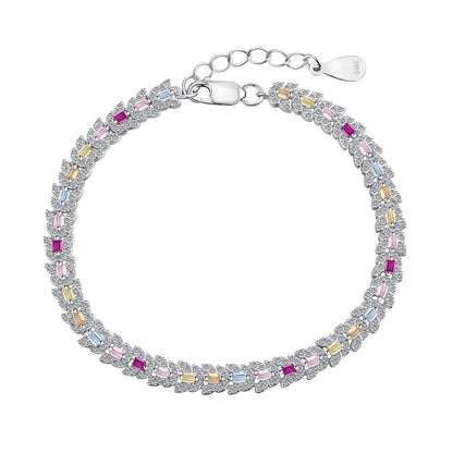 [Everoly JW]Delicate Colorful Multi Cut Daily Bracelet