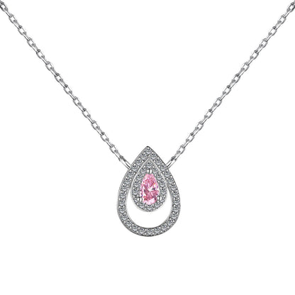 [Everoly JW]Sparkling Pear Cut Necklace