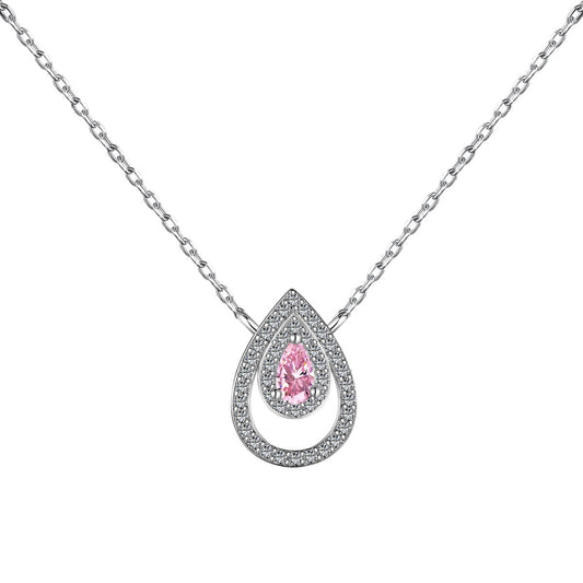 [Everoly JW]Sparkling Pear Cut Necklace