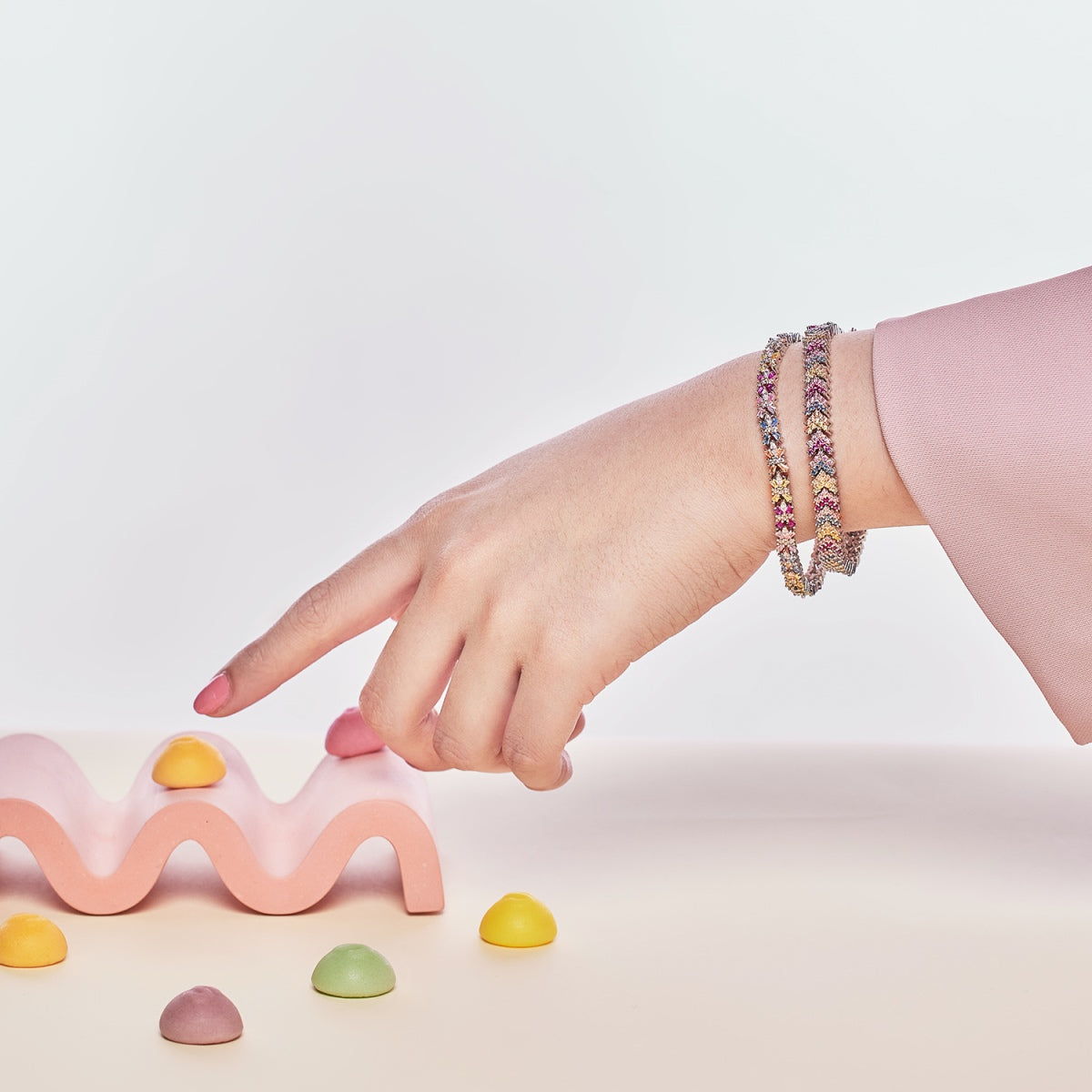 [Everoly JW]Ornate Sparkling Round Cut Party Bracelet