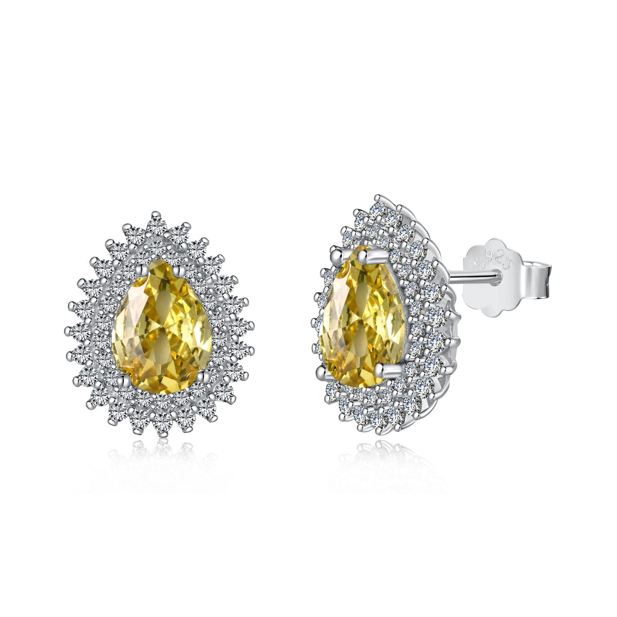 [Everoly JW]Delicate Gorgeous Pear Cut Daily Earrings