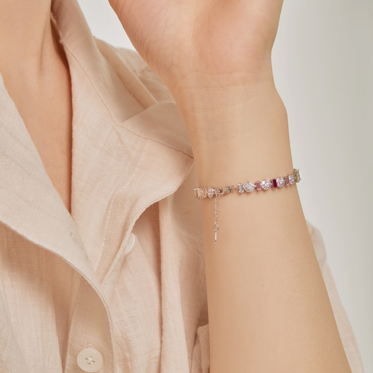 [Everoly JW]Radiant Colorful Round Shape Daily Bracelet