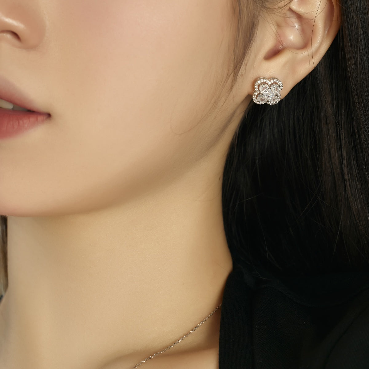 [Everoly JW]Lucky Four-Leaf Clover Exquisite Earrings