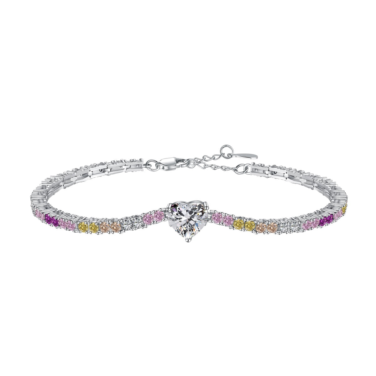 [Everoly JW]Delicate Romantic Heart Shape Lover Bracelet