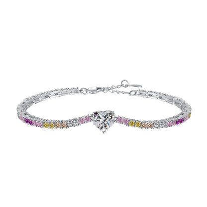 [Everoly JW]Delicate Romantic Heart Shape Lover Bracelet