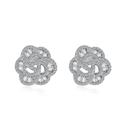 [Everoly JW]Exquisite Flower Shape Daily Earrings