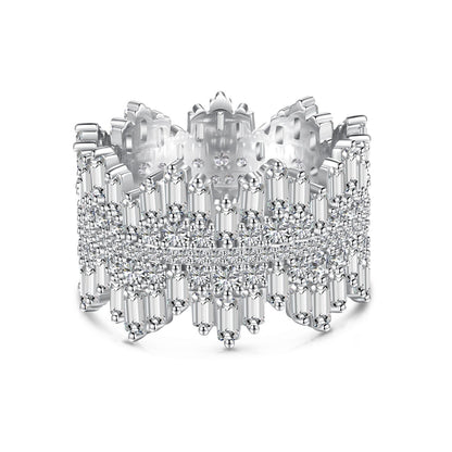 [Everoly JW]Luxurious Colorful Radiant Cut Daily Ring