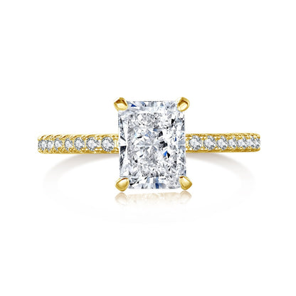 [Everoly JW]2.0 Carat Dazzling Sparkling Radiant Cut Party Ring