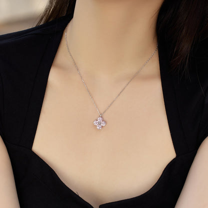 [Everoly JW]Four-Leaf Clover And Eight-Pointed Star Necklace