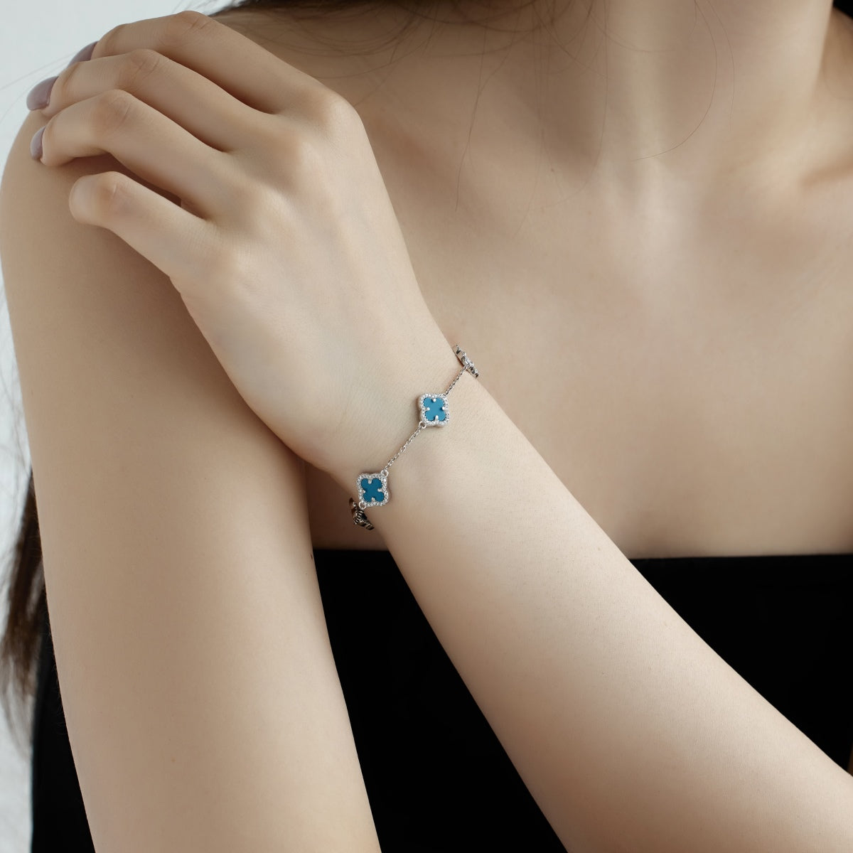[Everoly JW]Four-Leaf Clover Exquisite Bracelet