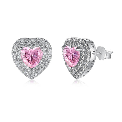 [Everoly JW]Dazzling Heart Shape Lover Earrings