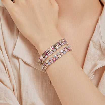 [Everoly JW]Dainty Radiant Emerald Cut Daily Bracelet