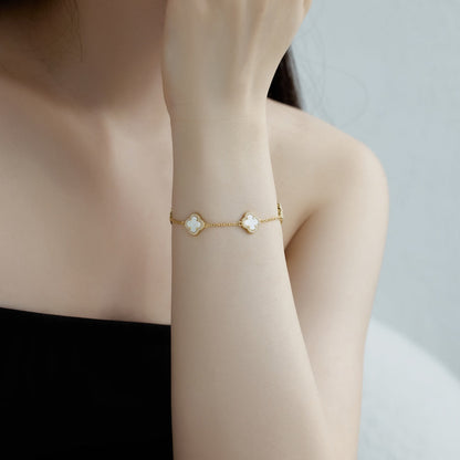 [Everoly JW]Four-Leaf Clover Exquisite Bracelet