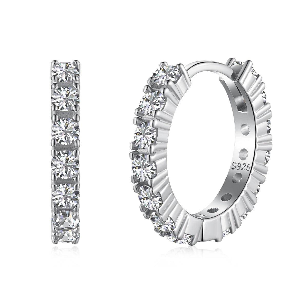 [Everoly JW]Radiant Colorful Round Cut Earrings