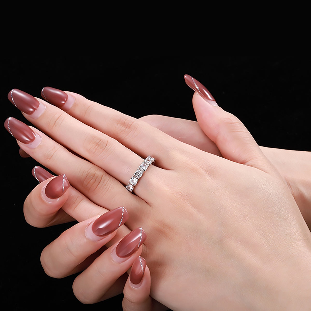 [Everoly JW]Eternity Round Cut Tennis Ring