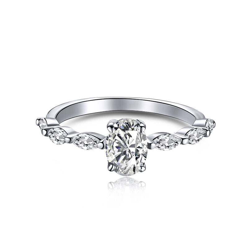 [Everoly JW]0.75 Carat Luxurious Vibrant Elongated Cushion Cut Daily Ring