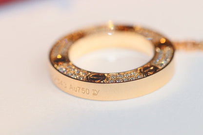 [Everoly JW]LOVE NECKLACE ADJUSTABLE ROSE GOLD