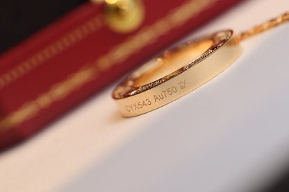 [Everoly JW]LOVE NECKLACE ADJUSTABLE ROSE GOLD