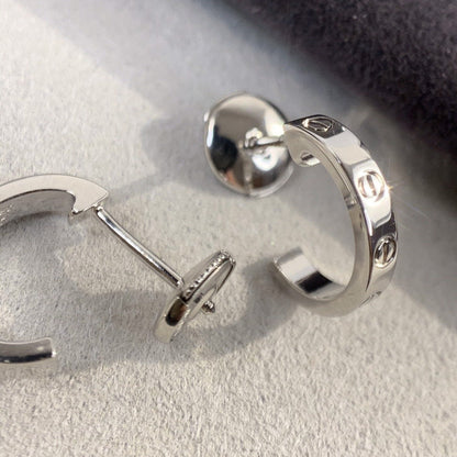 [Everoly JW]LOVE EARRINGS 2.65MM SILVER