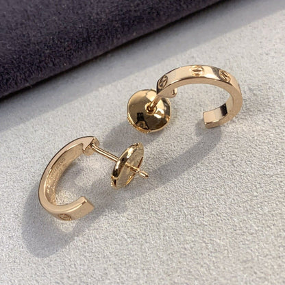 [Everoly JW]LOVE EARRINGS 2.65MM PINK GOLD