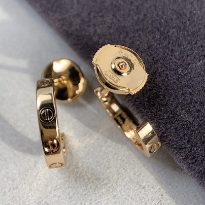 [Everoly JW]LOVE EARRINGS 2.65MM PINK GOLD